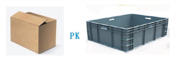 紙箱和塑料周轉(zhuǎn)箱