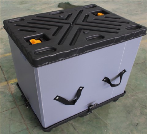 帶卡扣圍板箱 有鎖扣