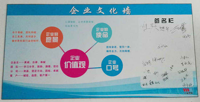 匯源塑膠企業(yè)文化墻