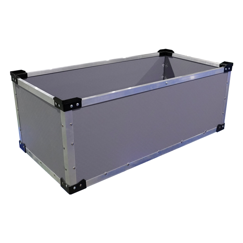 pp蜂窩板淺灰色骨架箱